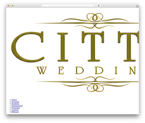 WP theme Prototype - cittawedding.com