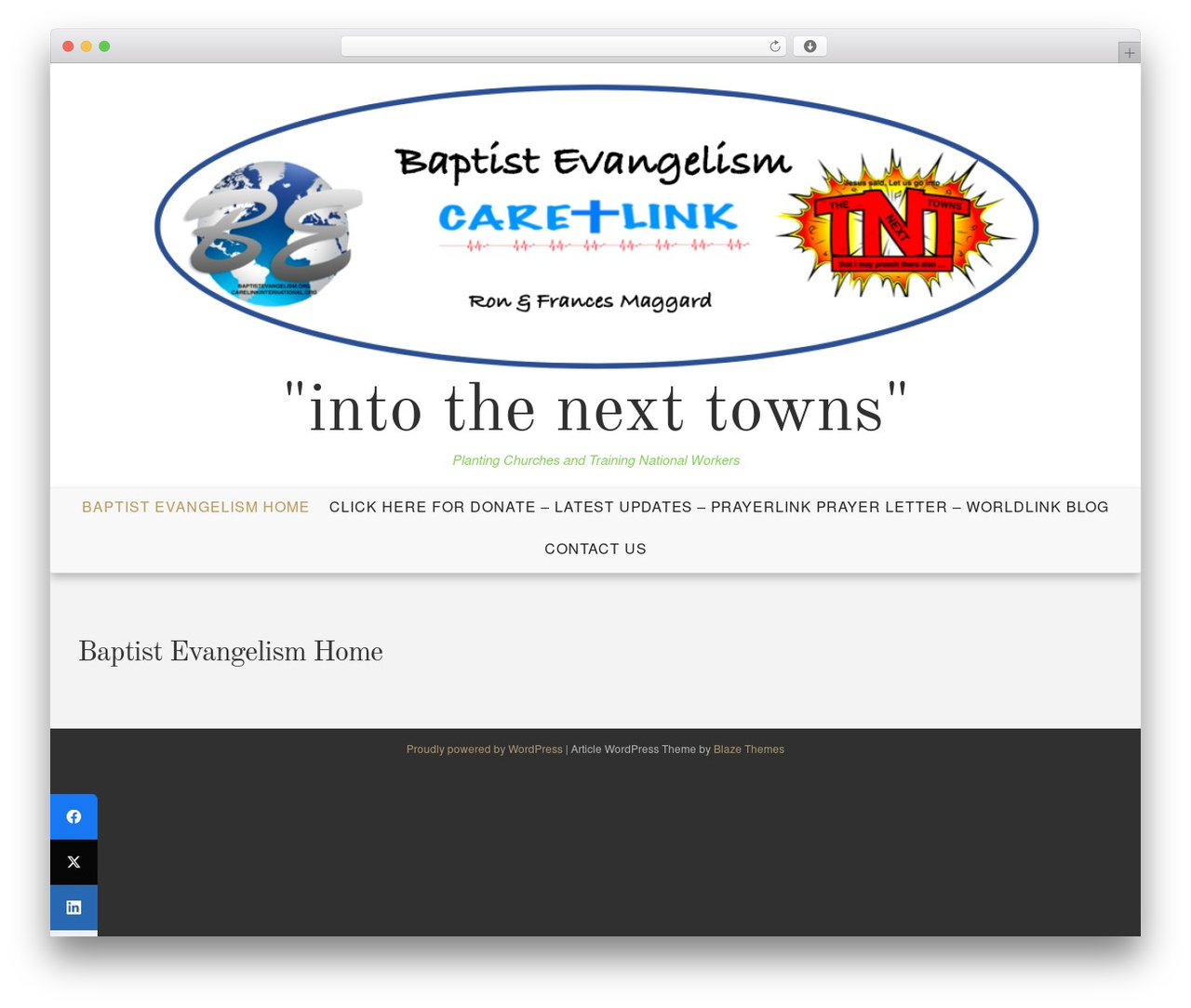 Article Lite WordPress theme - baptistevangelism.org Article Lite WordPress theme - baptistevangelism.org