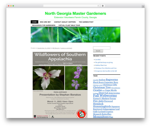 Coraline garden WordPress theme - fanninmastergardeners.com