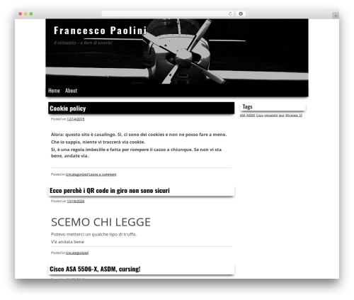 Fighter WordPress theme - francescopaolini.it Fighter WordPress theme - francescopaolini.it