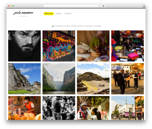 Fluxus WordPress theme - giuliamaccaroni.com