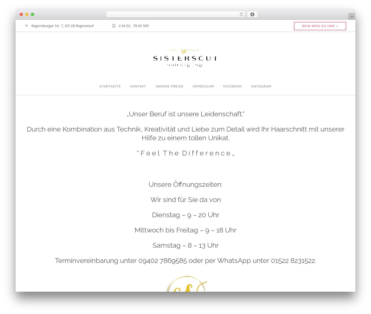 Foundry top WordPress theme - sisterscut.com