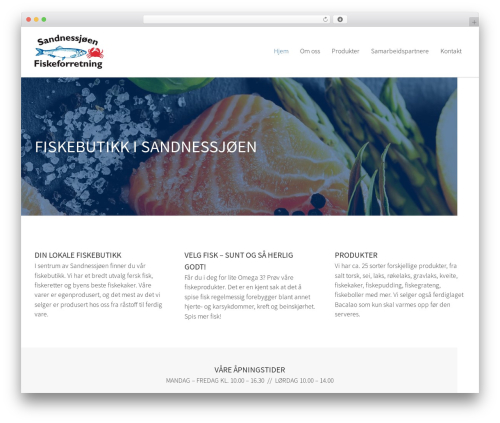 Markant WordPress theme - fiskebutikk.no