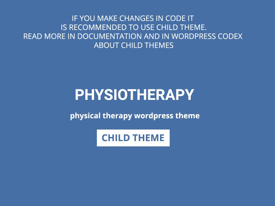 Physiotherapy Child WordPress theme Physiotherapy Child WordPress theme