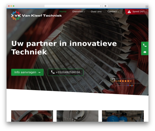SalesWizard WordPress theme - vankleeftechniek.nl
