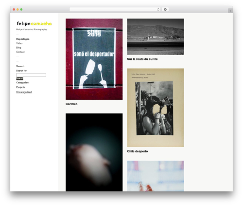 Touchfolio wallpapers WordPress theme - felipe-camacho.com