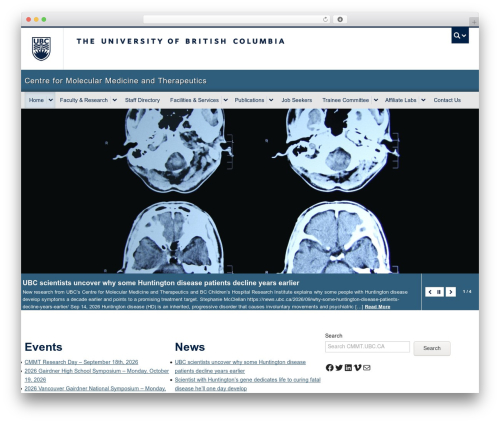 Subpages navigation WordPress plugin - cmmt.ubc.ca