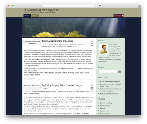 WordPress theme GloriousFuture - financebreastaugmentation.com