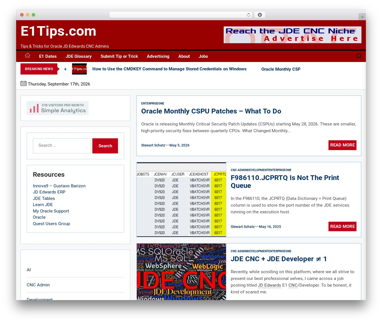 WordPress theme Quicker - e1tips.com