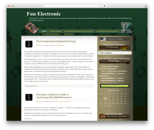 WordPress theme Curious - fun-electronic.net