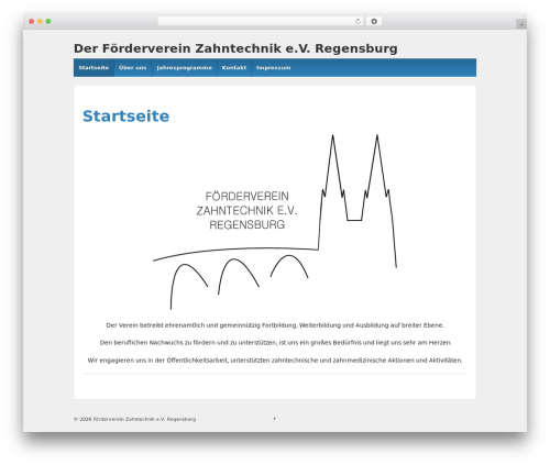 WordPress theme Responsive Pro - foerderverein-zahntechnik.de