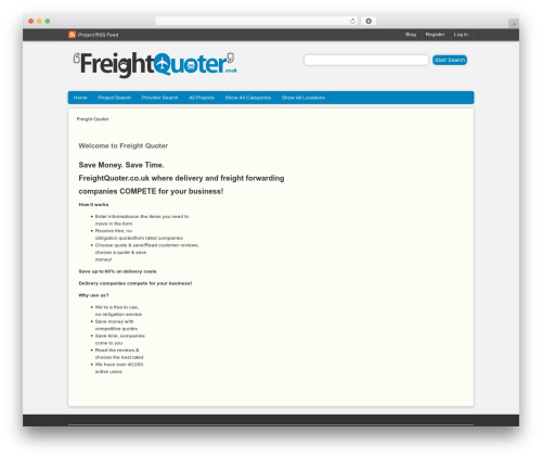 WP theme ProjectTheme - freightquoter.co.uk