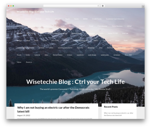 Adaptable Notes free WordPress theme - wisetechie.com/blog