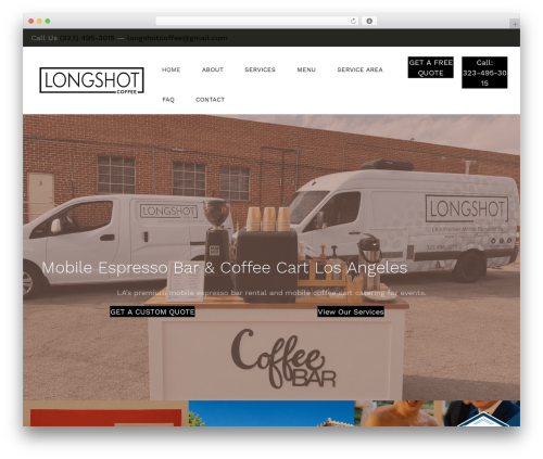 Best WordPress theme Beaver Builder Theme - longshotcoffee.com