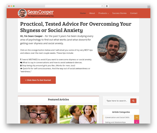 Best WordPress theme Voice - shynesssocialanxiety.com