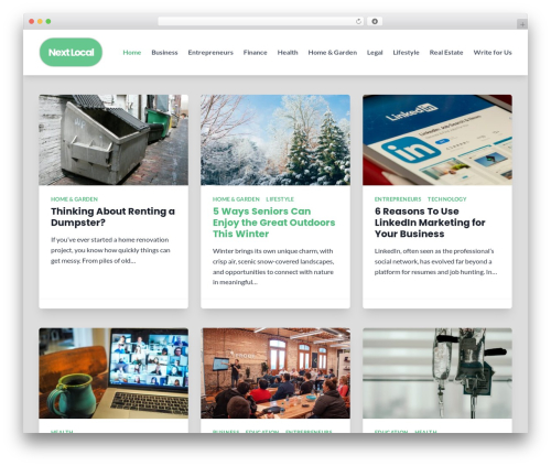 BlogGrid WordPress magazine theme - nextlocal.net BlogGrid WordPress magazine theme - nextlocal.net