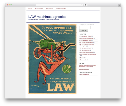 Corporate Sandbox WordPress theme - law-machines-agricoles.org