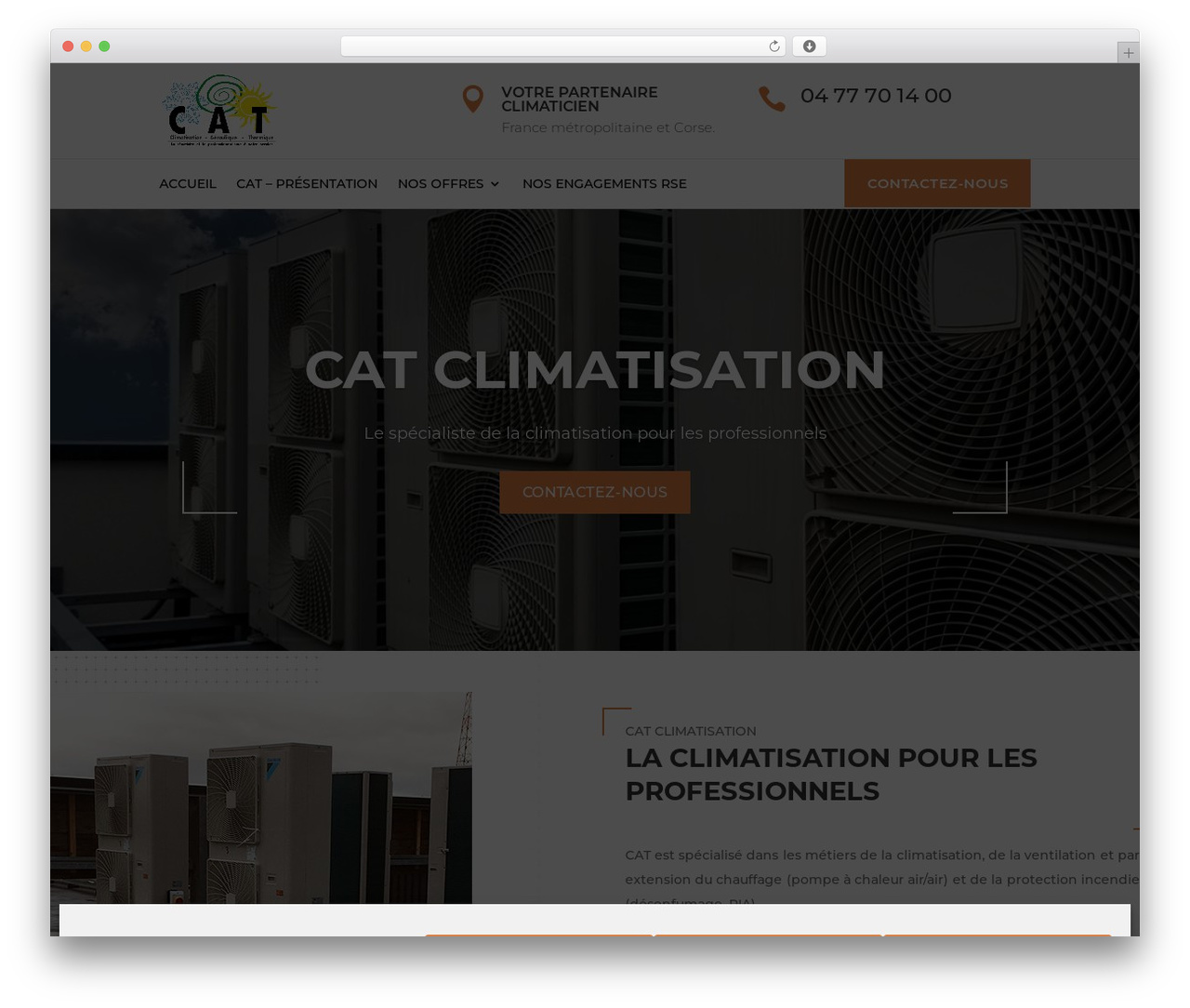 Divi WordPress theme design - cat-climatisation.fr