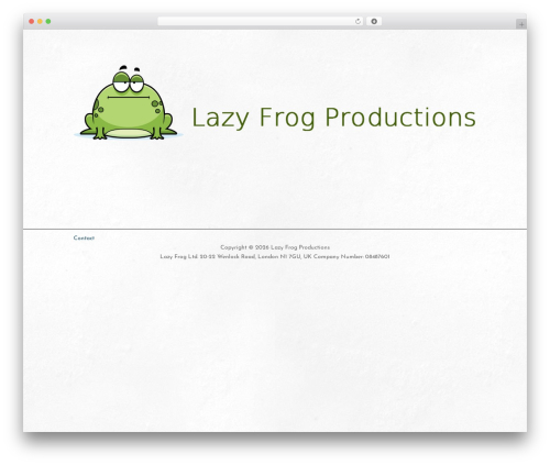 Dynamik WordPress theme - lazyfrogproductions.com