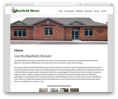 EcoCoded WordPress theme - bayfieldmews.ca