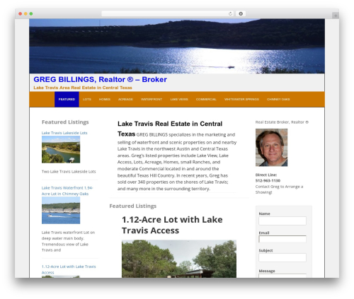 Enlightenment WP theme - lake-travis-real-estate.com
