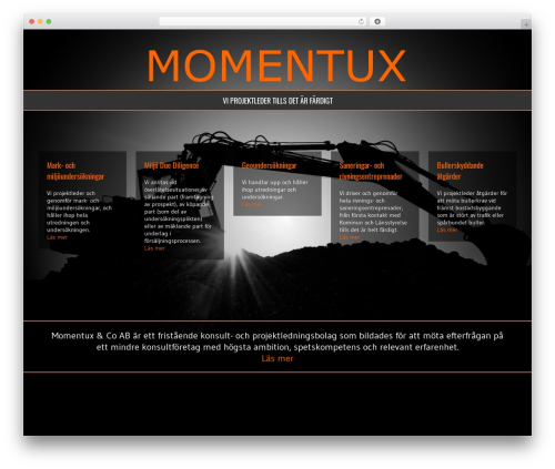 Gallus Framework WordPress theme design - momentux.se