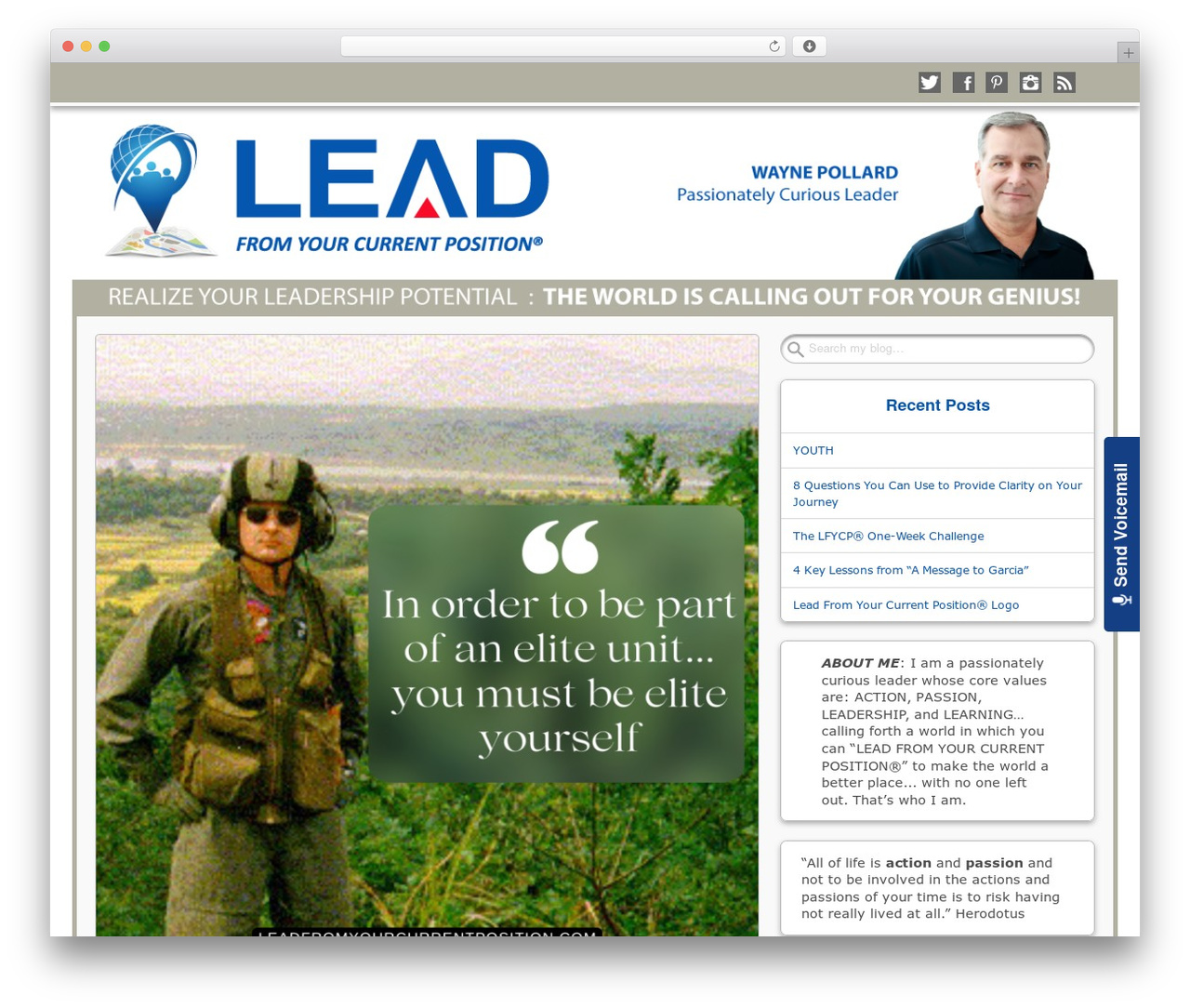 Get Noticed! WordPress theme design - leadfromyourcurrentposition.com