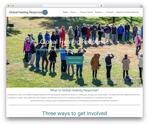 Classic menu block WordPress plugin - globalhealingresponse.com
