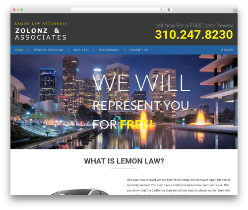 lemon-law theme WordPress - lemonlawattorneyinla.com
