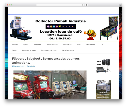 Manta template WordPress - collector-pinball.com