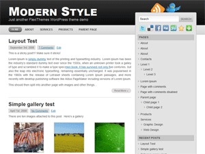 Modern Style WP theme Modern Style WP theme
