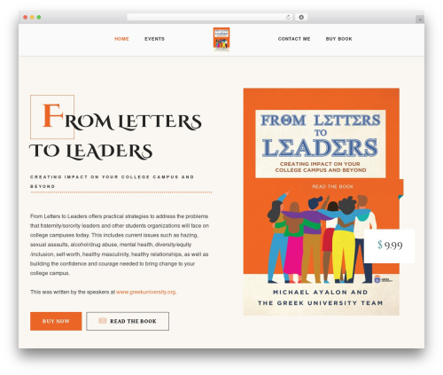 Odrin WordPress theme - fromletterstoleaders.com