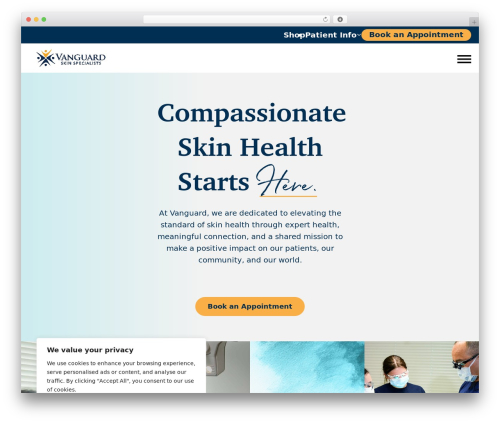 PHOS Framework WordPress theme design - vanguardskin.com