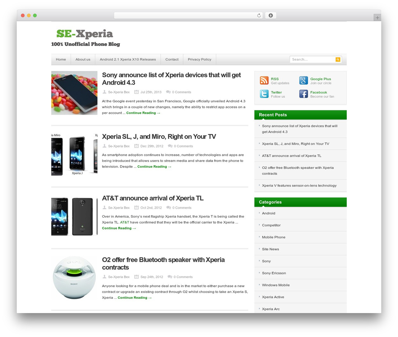 Resizable top WordPress theme - se-xperia.com Resizable top WordPress theme - se-xperia.com