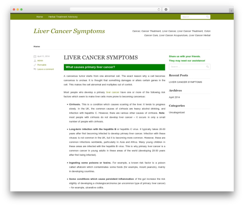 Rumput Hijau best WordPress theme - liver-cancer-symptoms.herbal-treatment-advisory.com