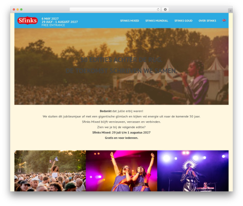 Sfinks 2017 WordPress theme - sfinks.be