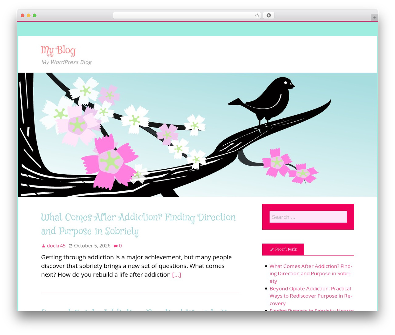Spring Song WordPress theme - lincolnjoy.com