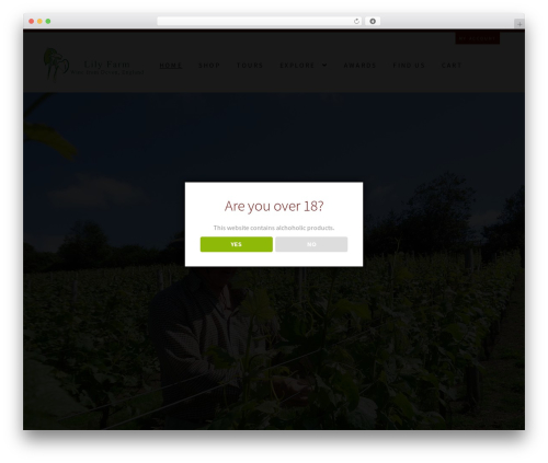 Storefront WordPress theme - lilyfarmvineyard.com