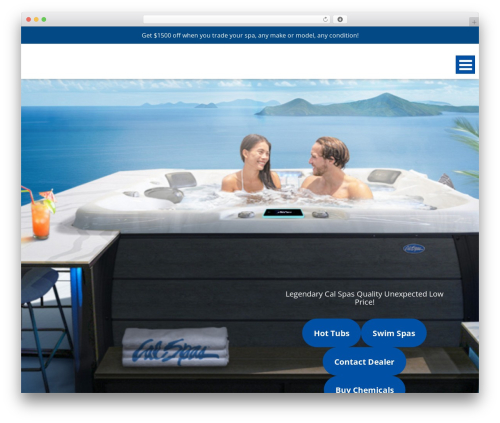 Theme WordPress Cal Spas - spastores.com
