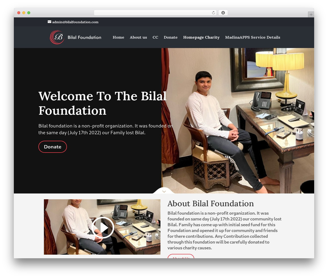 Theme WordPress Divi - bilalfoundation.com