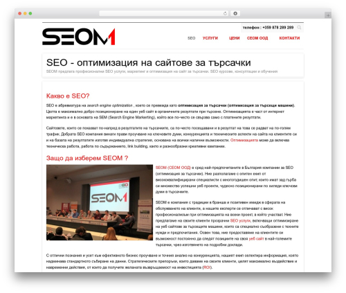 Terso theme WordPress - seom.bg