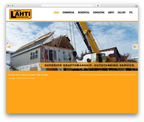 Theme WordPress Custom Theme for WordPress - lahticontracting.com