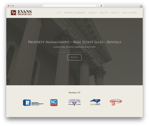 Theme WordPress Genesis - evanspropertiesnc.com