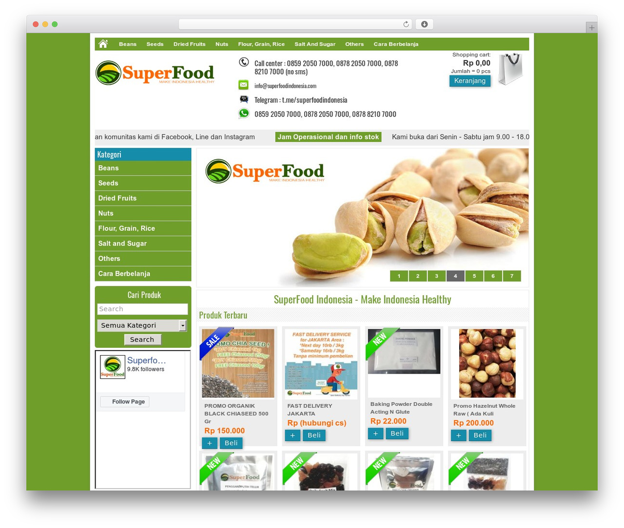 Theme WordPress Minimarket - superfoodindonesia.com