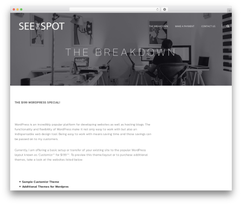 Theme WordPress Pheromone - seethespot.com