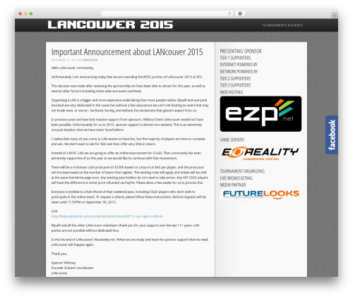 Facebook popout likebox WordPress plugin - lancouver.com