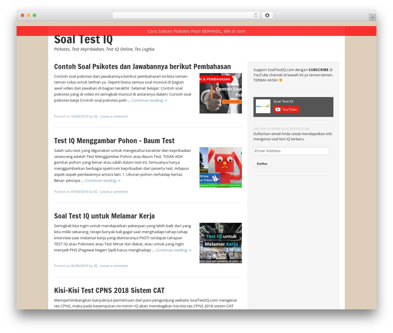 Theme WordPress Tiga - soaltestiq.com Theme WordPress Tiga - soaltestiq.com