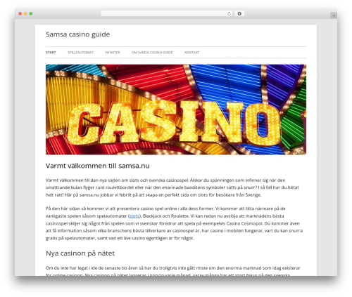 Tiny Framework theme WordPress free - samsa.nu
