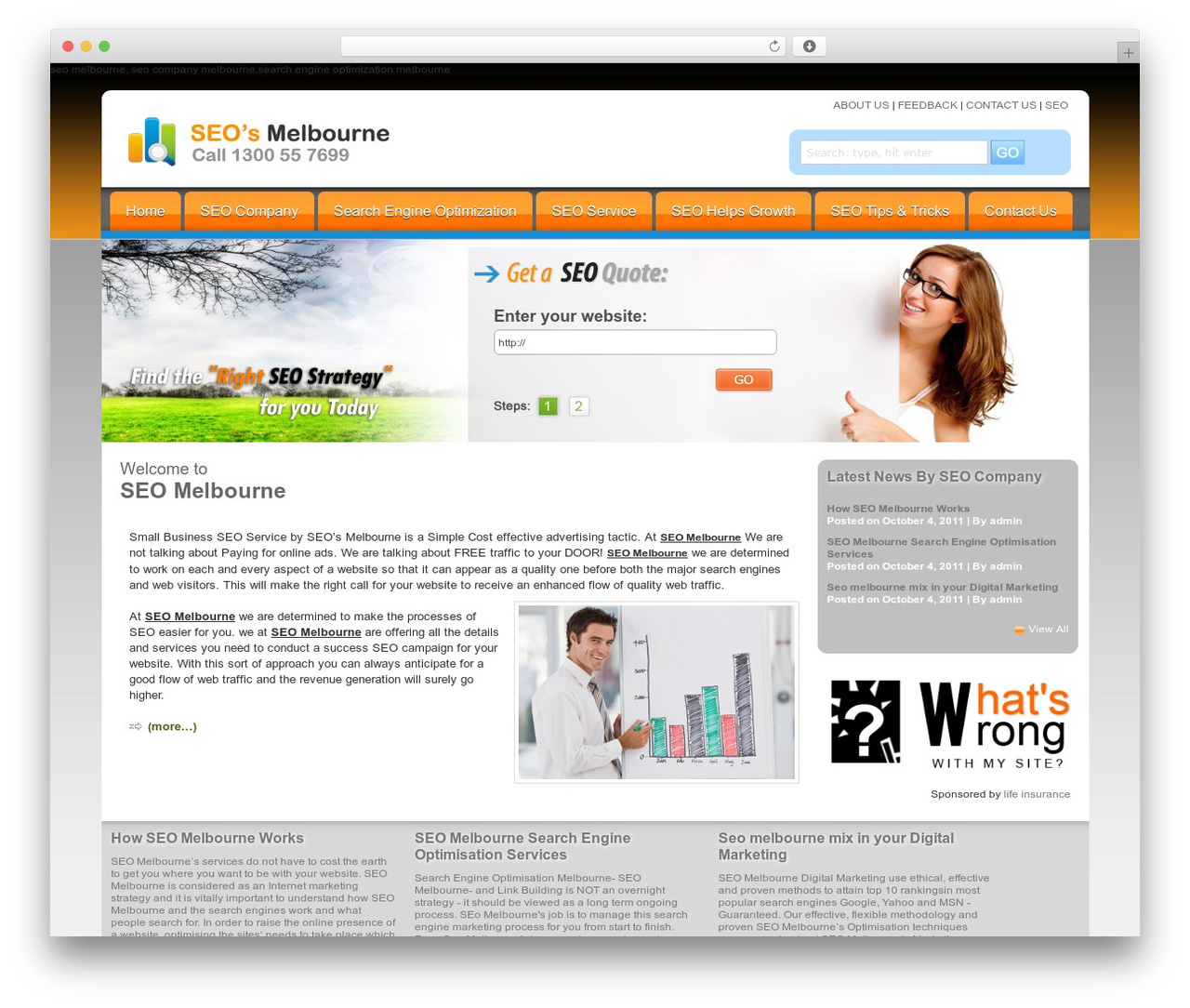 WordPress theme zBench - seosmelbourne.com.au