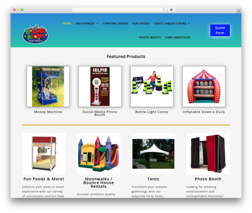 WordPress theme Divi - bounceabout.com